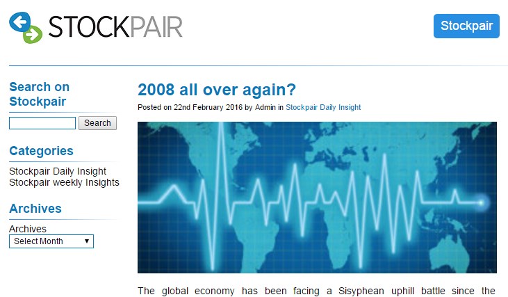 L’actualité économique présentée par le broker StockPair