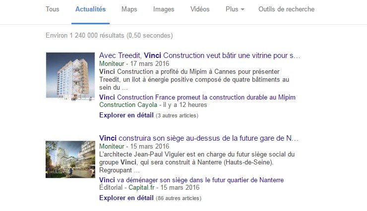Des nouvelles qui « stimulent bien » l’action Vinci