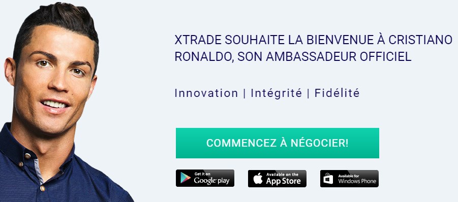 Le courtier Xtrade aurait même réussi « à signer » avec Ronaldo!